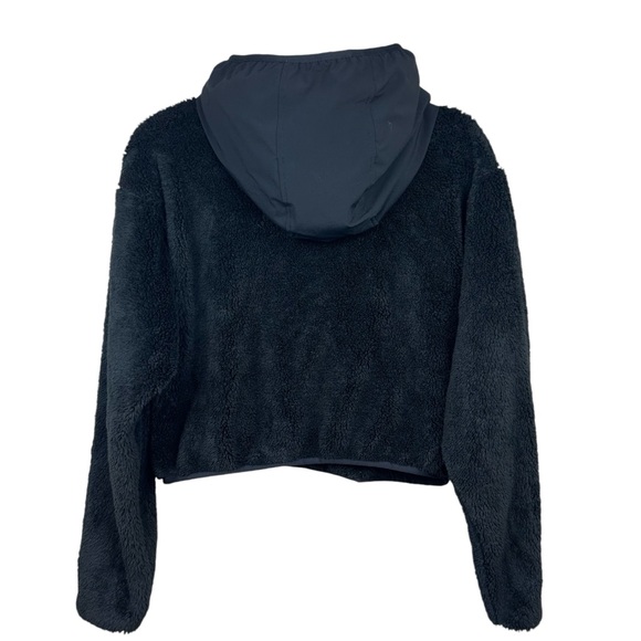 Aritzia TNA Keaton Hoodie SMALL 1/2 Zip Warm Fleece DarkAcademia Grunge Goth - Picture 11 of 16